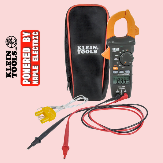 Digital Clamp Meter, AC Auto-Ranging 400 Amp with Temp