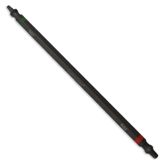 Package Impact Bit-Double Ended-Robertson #2 & #1 x 4
