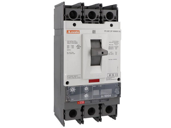 Moulded case circuit breaker three-pole, UL489 standard, 600A - Icu 65kA at 480V