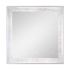 Eurofase Anya 32" x 32" LED Mirror, Anodized Silver, front view