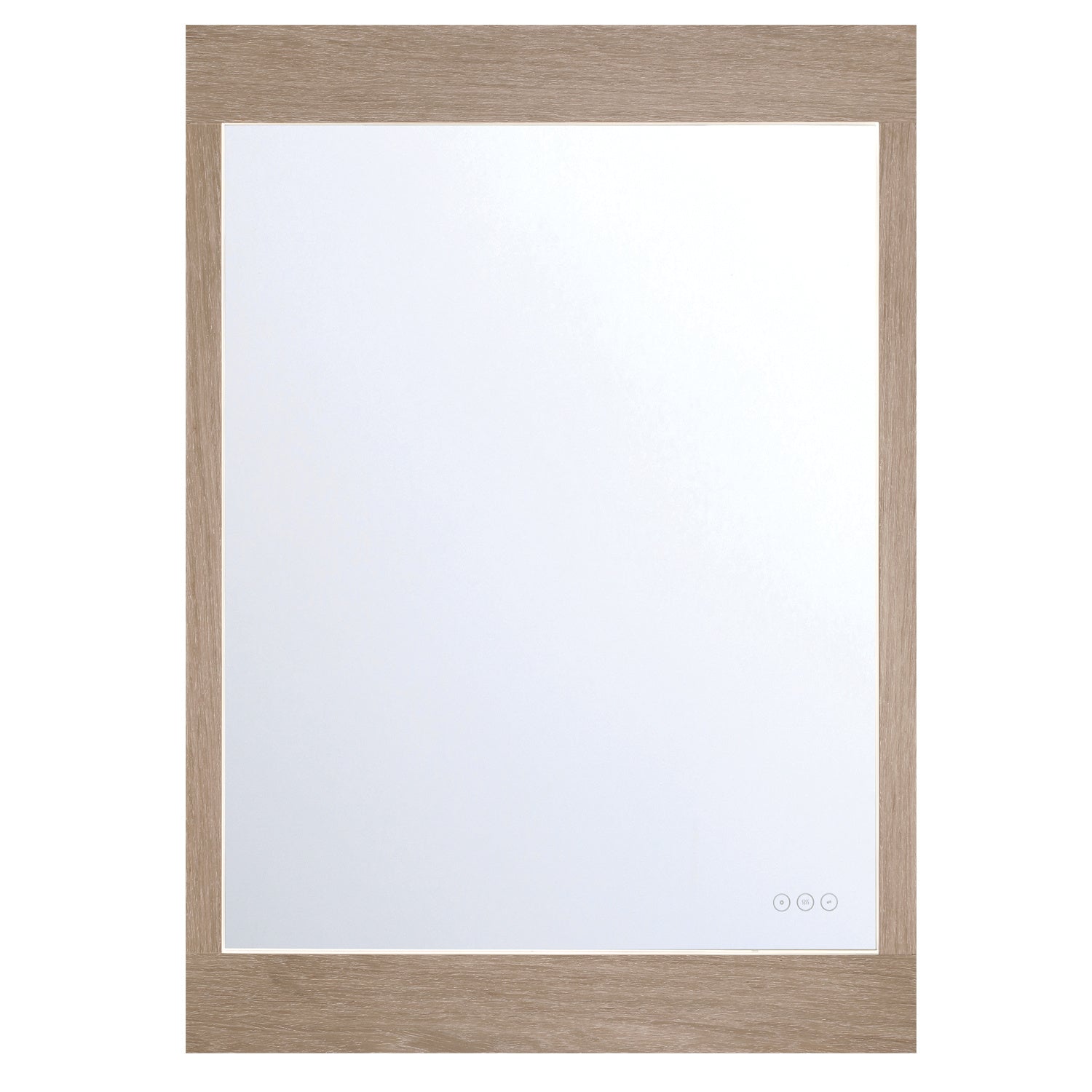 Eurofase Mogano 30" x 42" LED Mirror, White Oak, front view