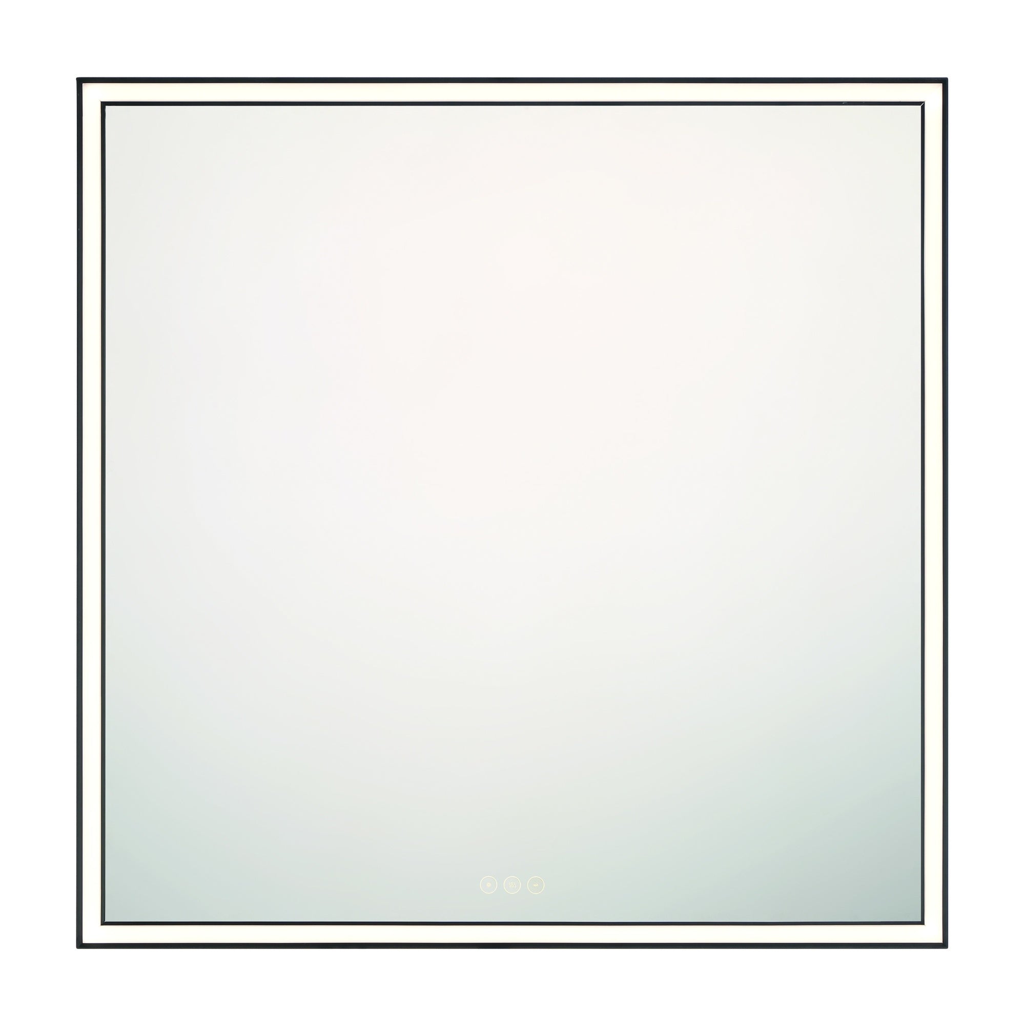 Eurofase Nixon 36" x 36" LED Mirror, Anodized Black, front view