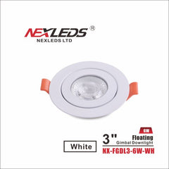 A photo of a , by NX-FGDL3-6W-WH - NEXLEDS eCommerce - Maple Electric Supply in Canada