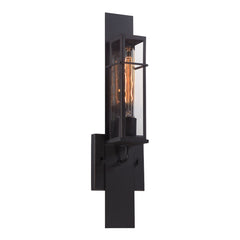Eurofase Muller 19" Outdoor Wall Light, Matte Black, front view