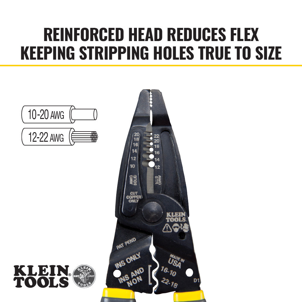 Klein-Kurve® Long-Nose Wire Stripper/Crimper