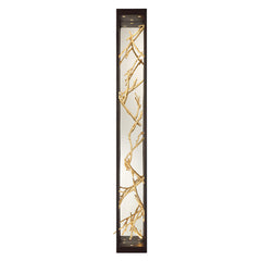 Eurofase Aerie 48" 6-Light LED Outdoor Wall Light, Gold-Black Mix, front view