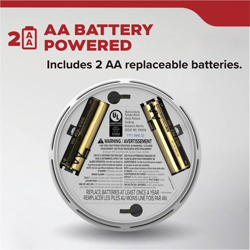 A photo of a , by 10SDR-CA DETECT Compact Smoke Alarm, AA Battery Powered - Kidde eCommerce - Maple Electric Supply in Canada