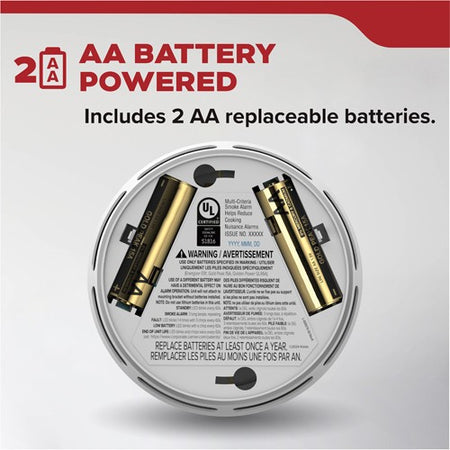 A photo of a , by 10SDR-CA DETECT Compact Smoke Alarm, AA Battery Powered - Kidde eCommerce - Maple Electric Supply in Canada