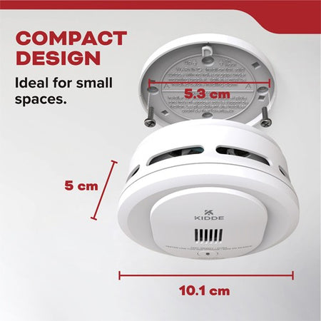 A photo of a , by 10SDR-CA DETECT Compact Smoke Alarm, AA Battery Powered - Kidde eCommerce - Maple Electric Supply in Canada