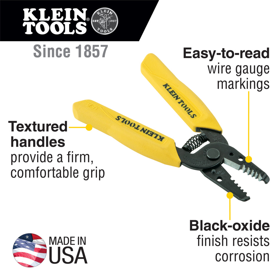 Klein Tools 11045 Wire Stripper/Cutter (10-18 AWG Solid) - additional view