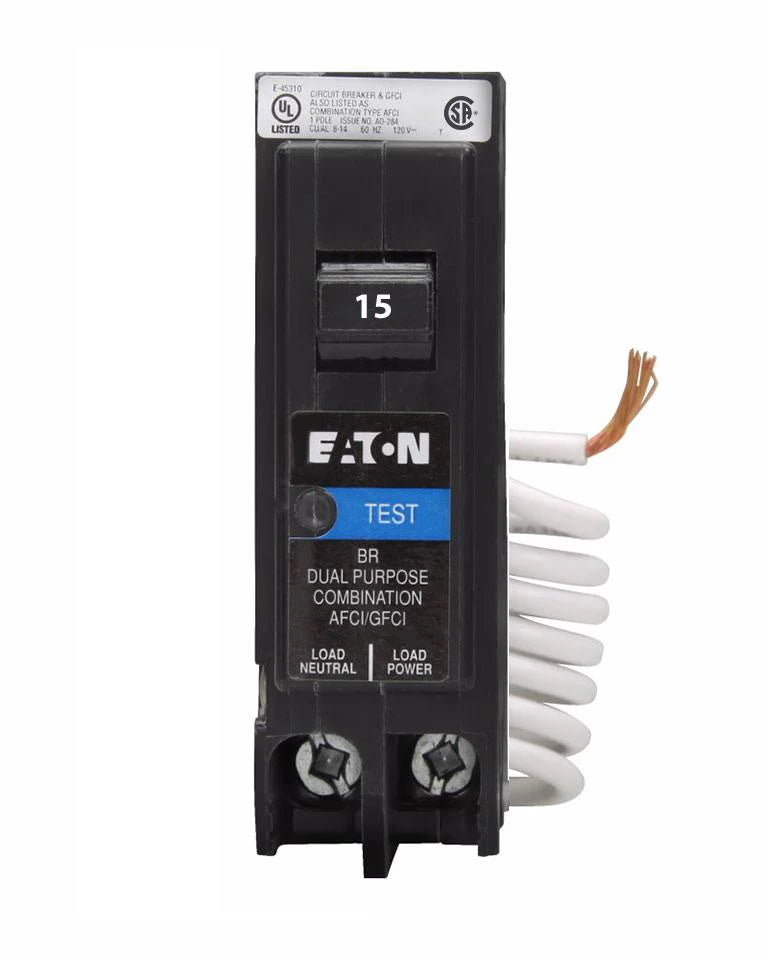 BRN115DFC Eaton - 15 Amp Dual Function Circuit Breaker