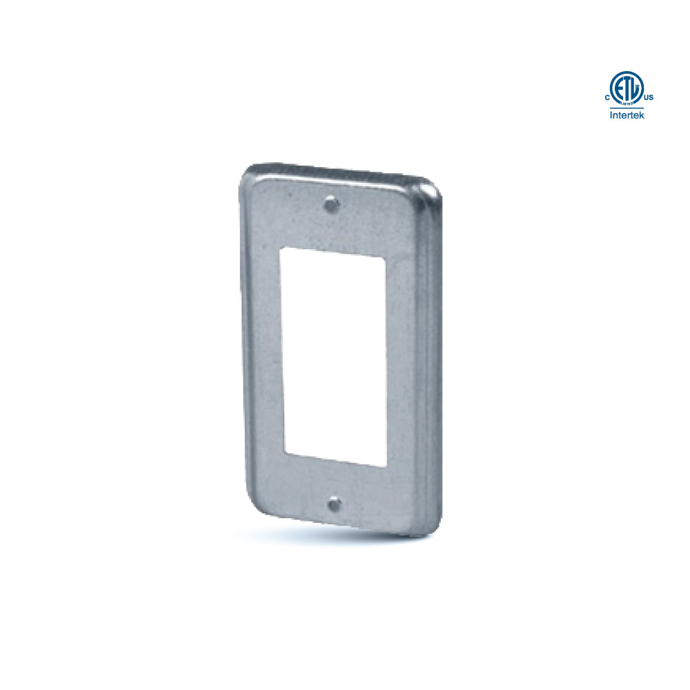 ORTECH 11C10 Utility Box Cover Plate for GFCI / Decora Device, 4" x 2-1/2" Steel