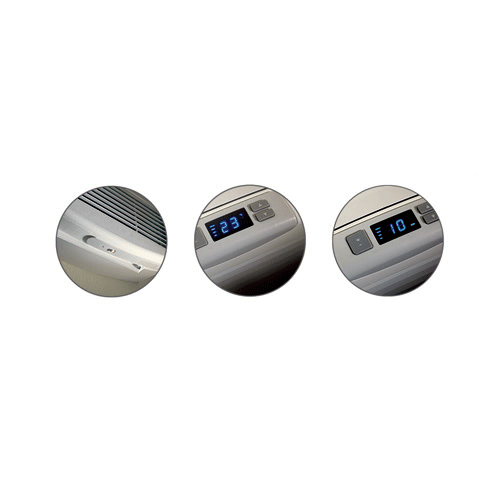 A photo of a , by OHY2000BL-TH - Convection and Fan Heater - 240 Volt - 2000 Watt - 1-phase - White - Ouellet eCommerce - Maple Electric Supply 