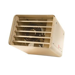 A photo of a , by OAS07538AM OUELLET OAS07538AM - Commercial Industrial Suspended Unit Heater - 208 Volt - 3/1 Phase - 7.5KW - Almond - 1/30 HP - Ouellet eCommerce - Maple Electric Supply 