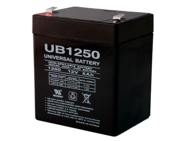 A photo of a , by UB1250 12 Volts 5Ah -Terminal F1 - SLA/AGM Battery - Energizer eCommerce - Maple Electric Supply in Canada