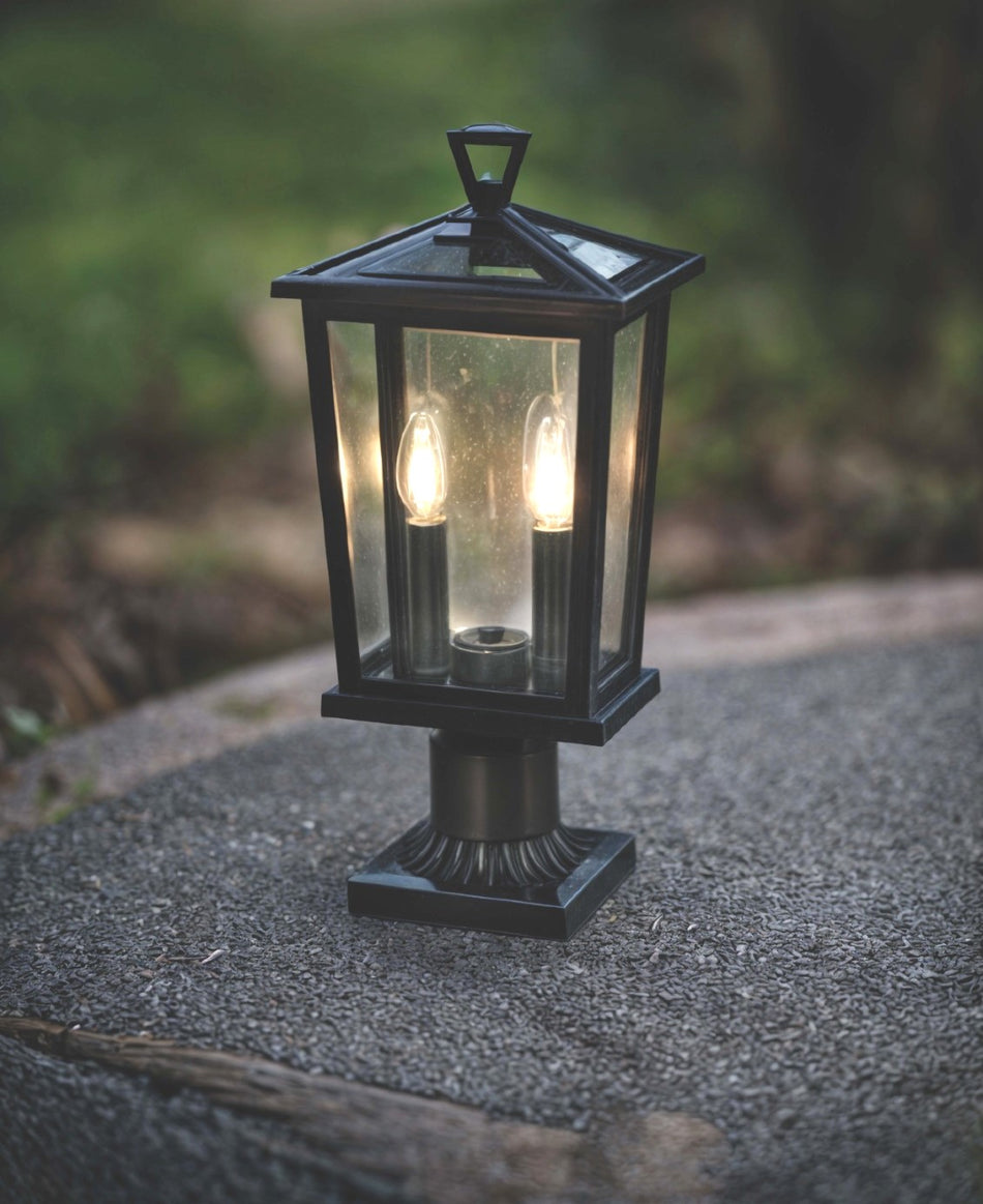 A photo of a , by Outdoor post lamp Pillar Antique MB2602-2GM - LED4M eCommerce - Maple Electric Supply in Canada