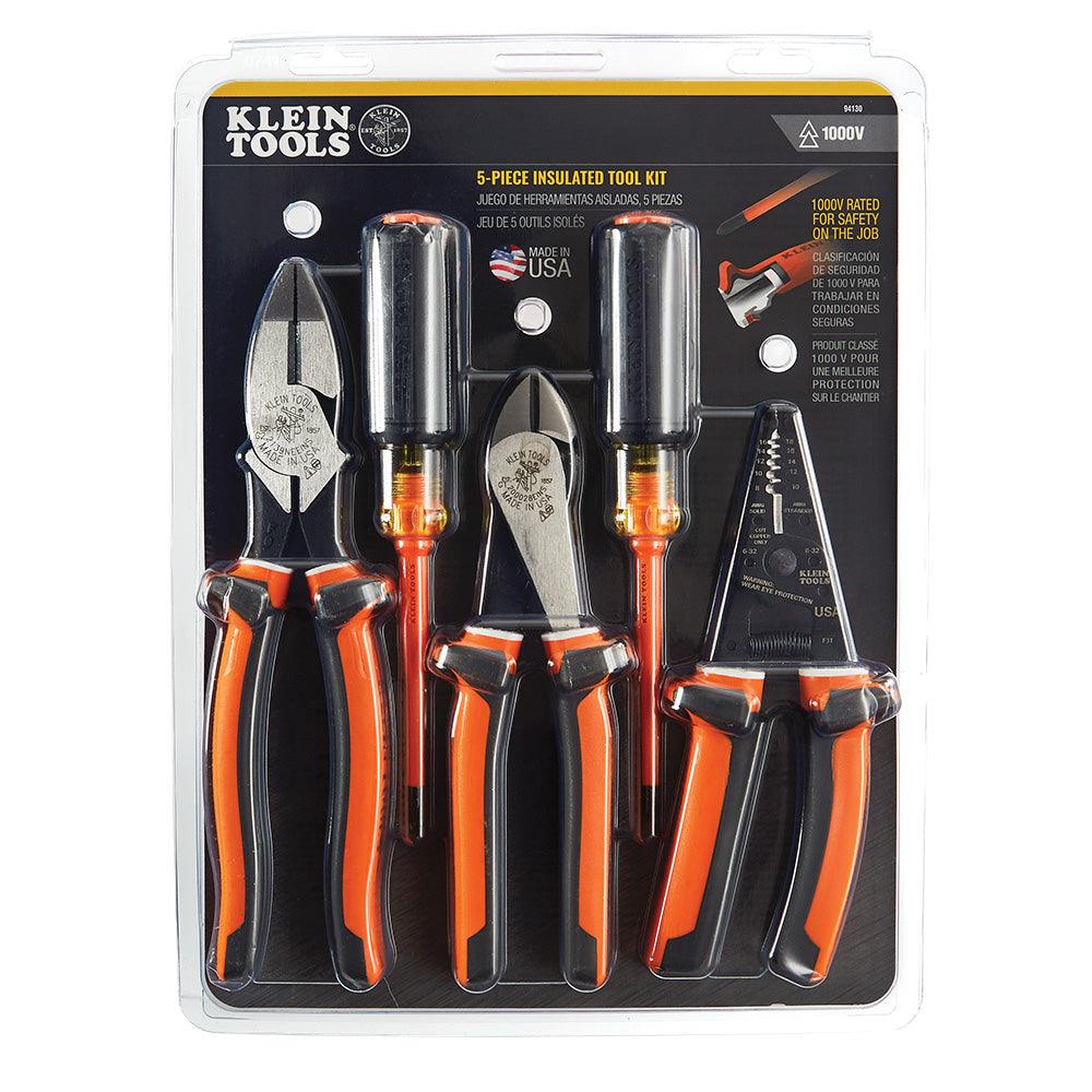 94130 Klein Tools 1000V Insulated Tool Kit, 5 Piece, , Klein Tools - Maple Electric Supply 