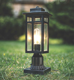 A photo of a , by Outdoor post lamp (pillar lamp) Antique MB2486-1G - LED4M eCommerce - Maple Electric Supply in Canada