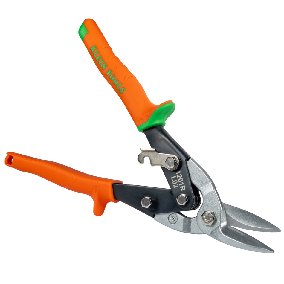 Aviation Snips with Wire Cutter, Right