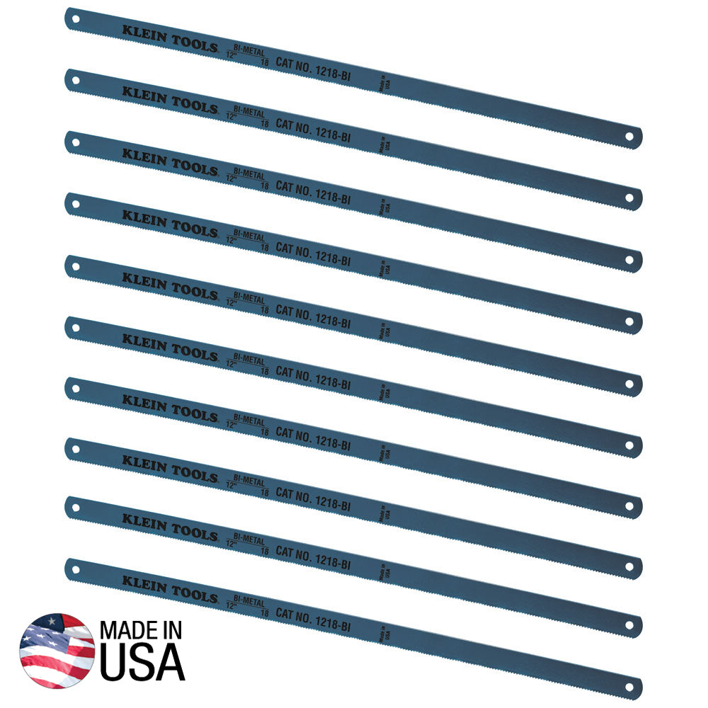 Bi-Metal Blades, 18 TPI, 10-Pack
