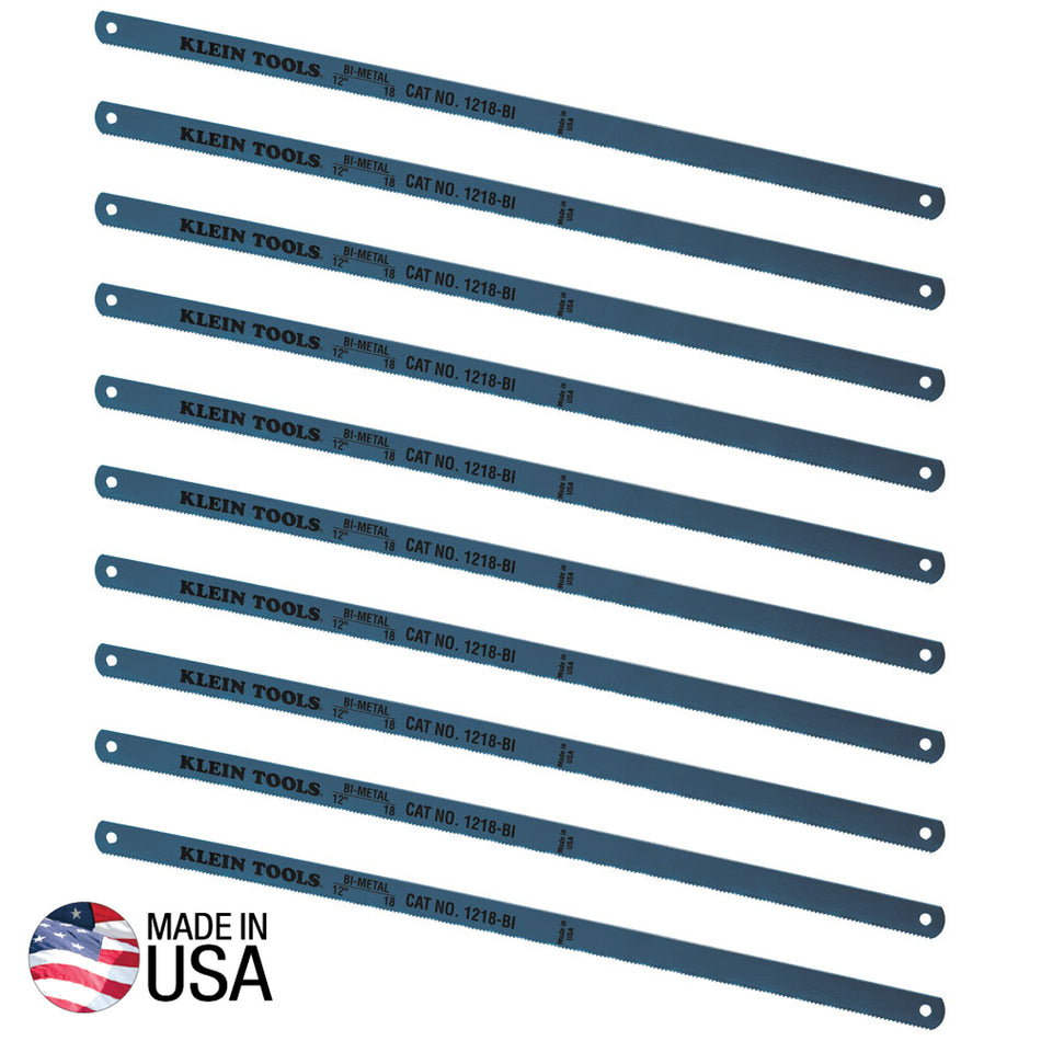 Bi-Metal Blades, 18 TPI, 10-Pack