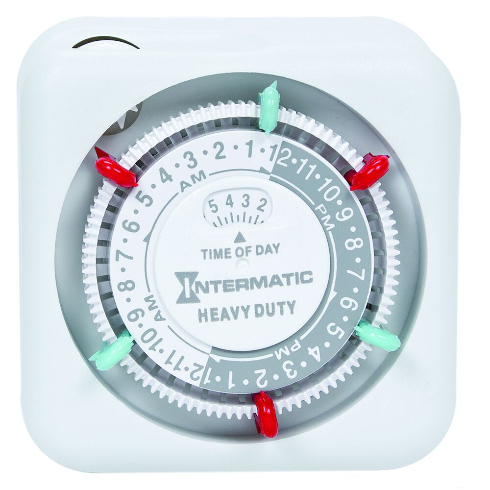 Heavy-Duty 24-Hour Indoor Mechanical Plug-In Timer - Maple Electric Supply 