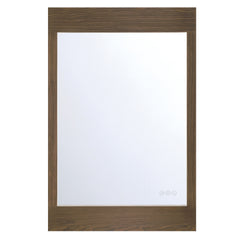 Eurofase Mogano 24" x 36" LED Mirror, Dark Walnut, front view