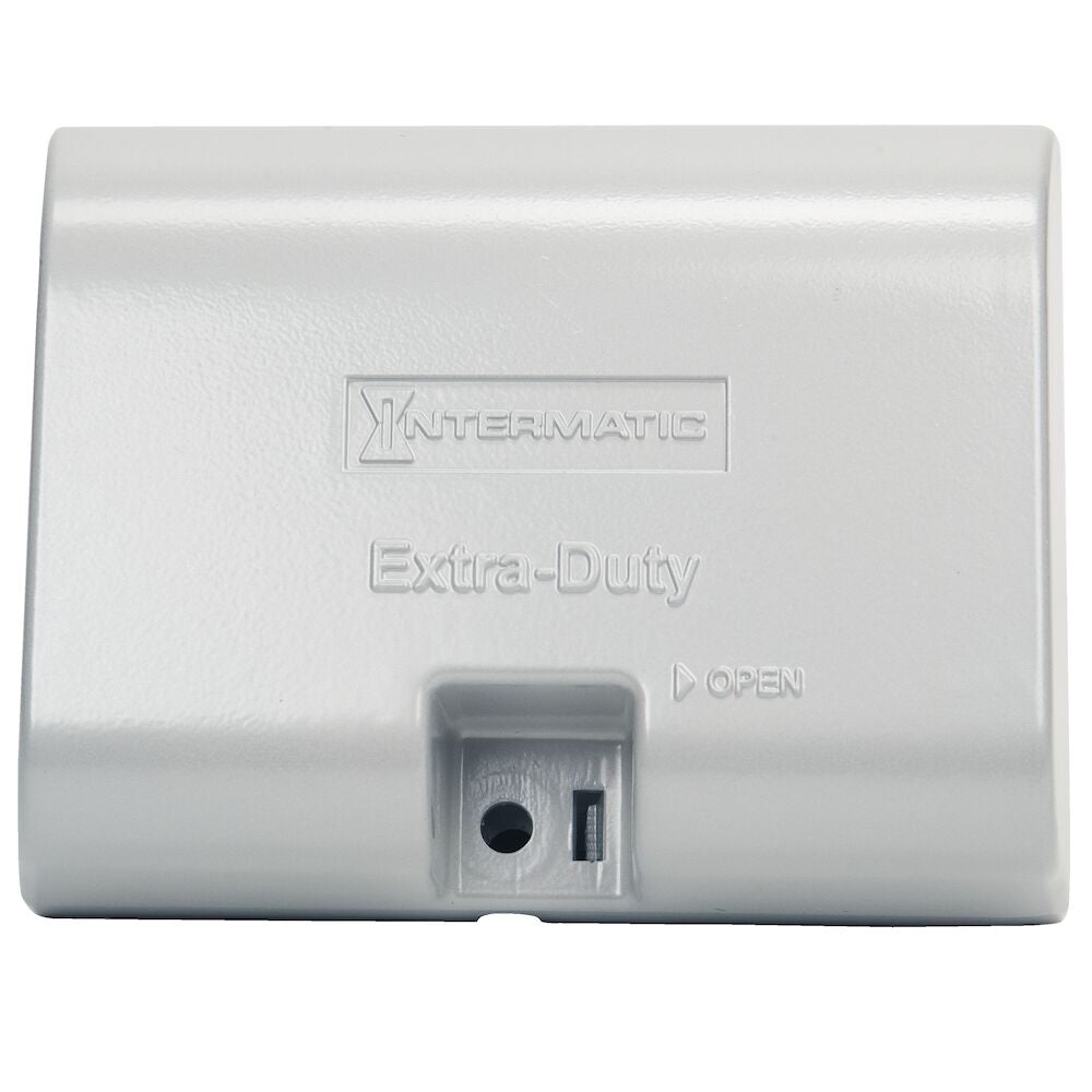 Extra-Duty Die-Cast In-Use Weatherproof Cover, Single-Gang, Hrz, 3.125" Gray - Maple Electric Supply 