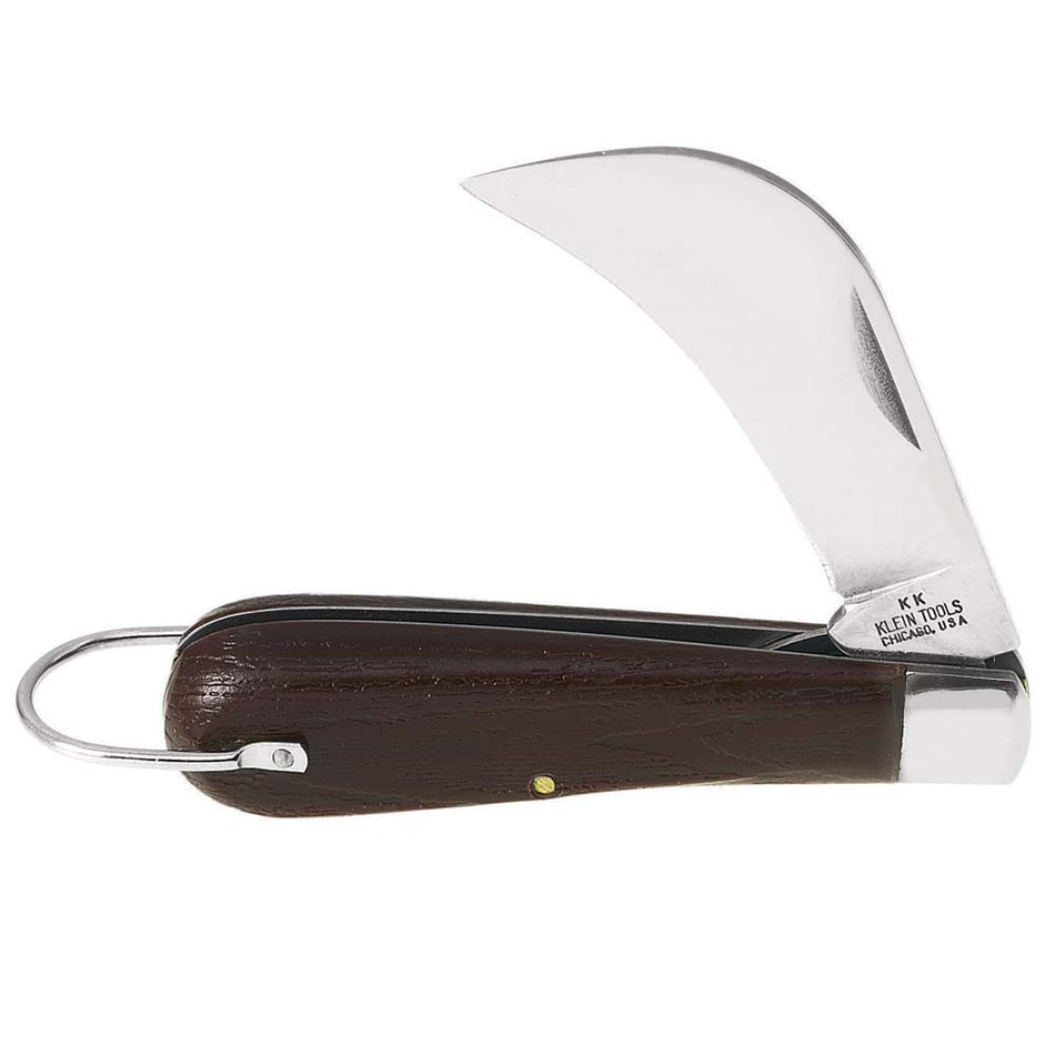 Klein Tools 1550-4 Pocket Knife, Carbon Steel Hawkbill Slitting Blade - additional view