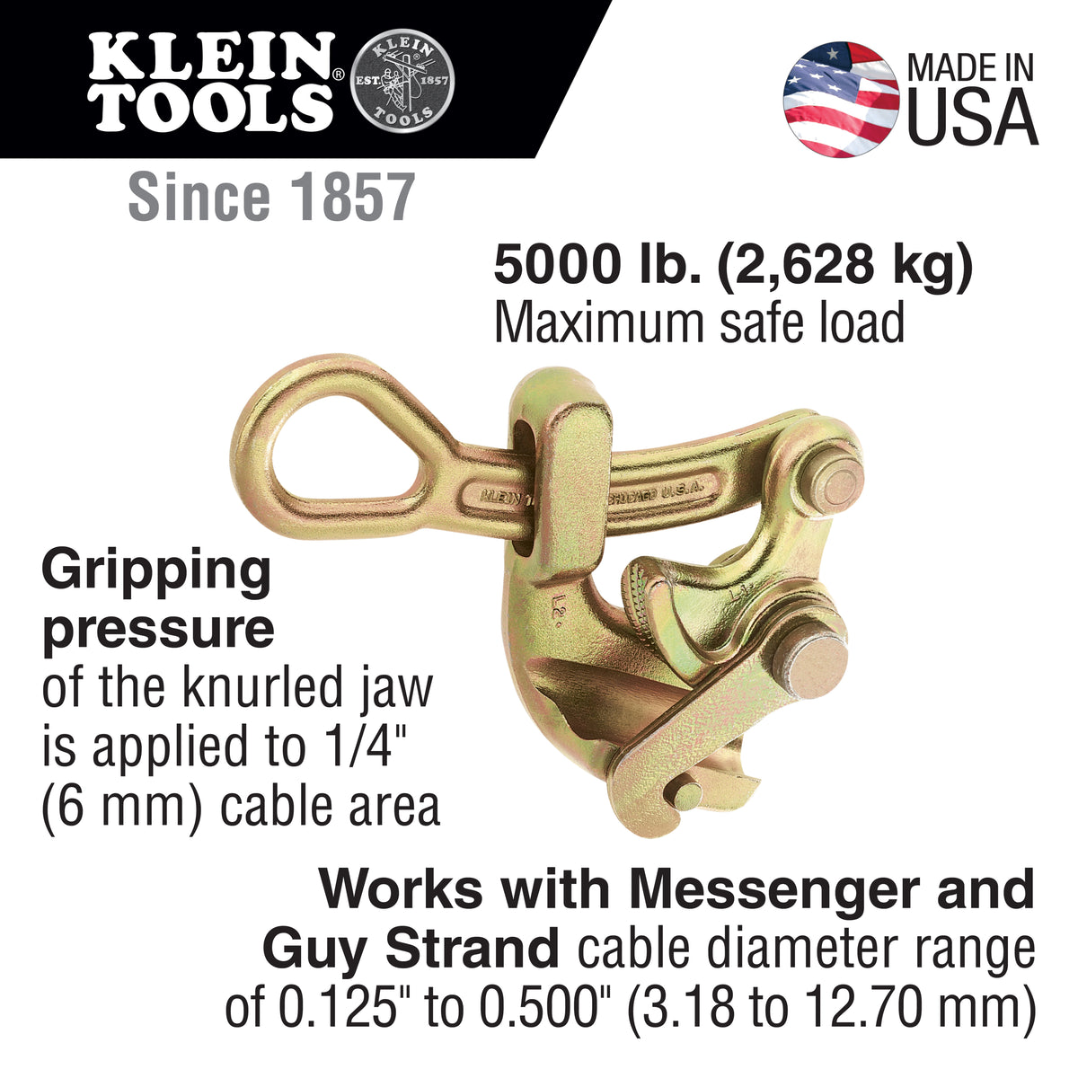 Klein Havens® Cable Grip 0.5-Inch Capacity*** Must be ordered in quantities of 3***
