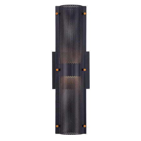 Eurofase Westcliffe 17" 2-Light LED Outdoor Wall Light, Gold-Black Mix, front view
