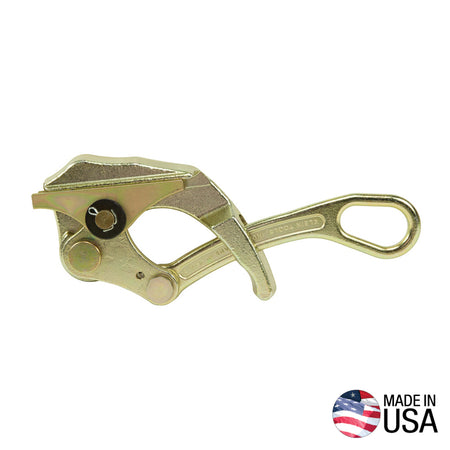 Parallel Jaw Grip for Coated Guy Strand
