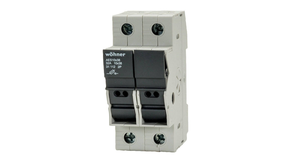 Din rail & fuse holders 2 pole din rail fuseholder, Din Rail & Fuse Holders, Techspan - Maple Electric Supply 