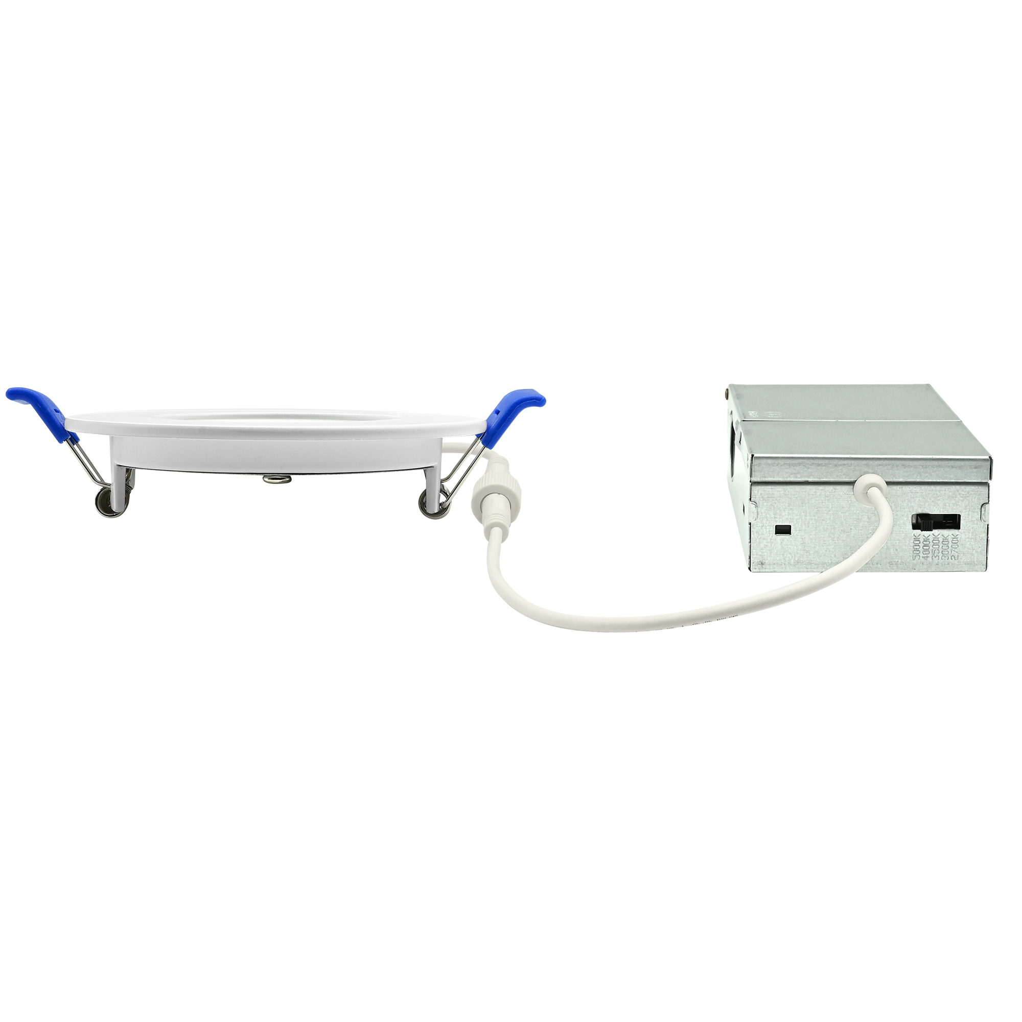 A photo of a , by SLIM3-5CCT 3'' Ultra Slim LED Downlight With Adjustable CCT - Ortech eCommerce - Maple Electric Supply in Canada