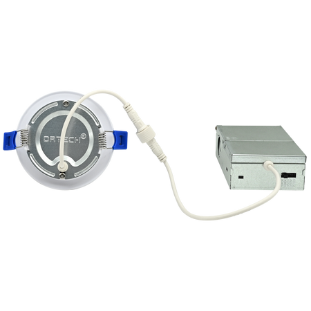 A photo of a , by SLIM3-5CCT 3'' Ultra Slim LED Downlight With Adjustable CCT - Ortech eCommerce - Maple Electric Supply in Canada