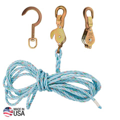 Klein Tools 1802-30SSR Block and Tackle 259 Anchor Hook Spliced - detail view