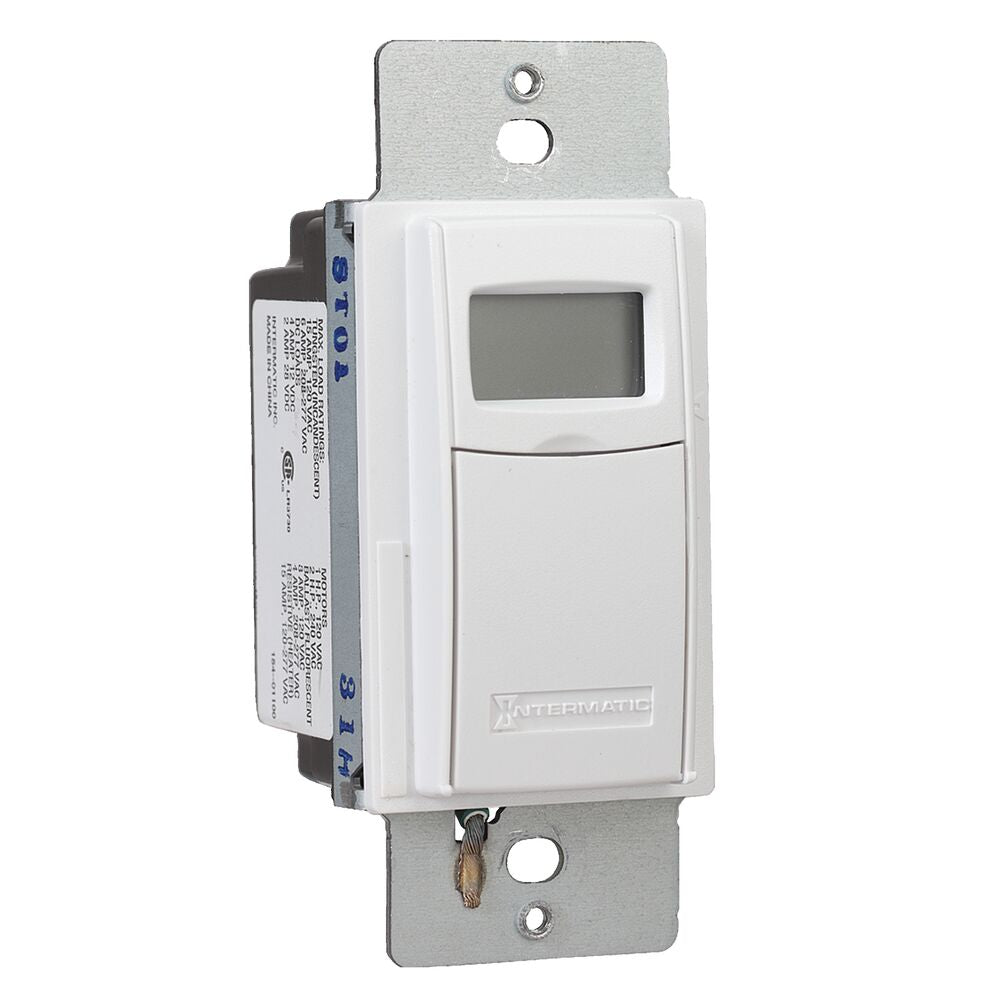 A photo of a Timer, by Intermatic ST01 7-Day Heavy-Duty Programmable Timer, 120-277 VAC, 15A, White - Intermatic eCommerce - Maple Electric Supply in Canada