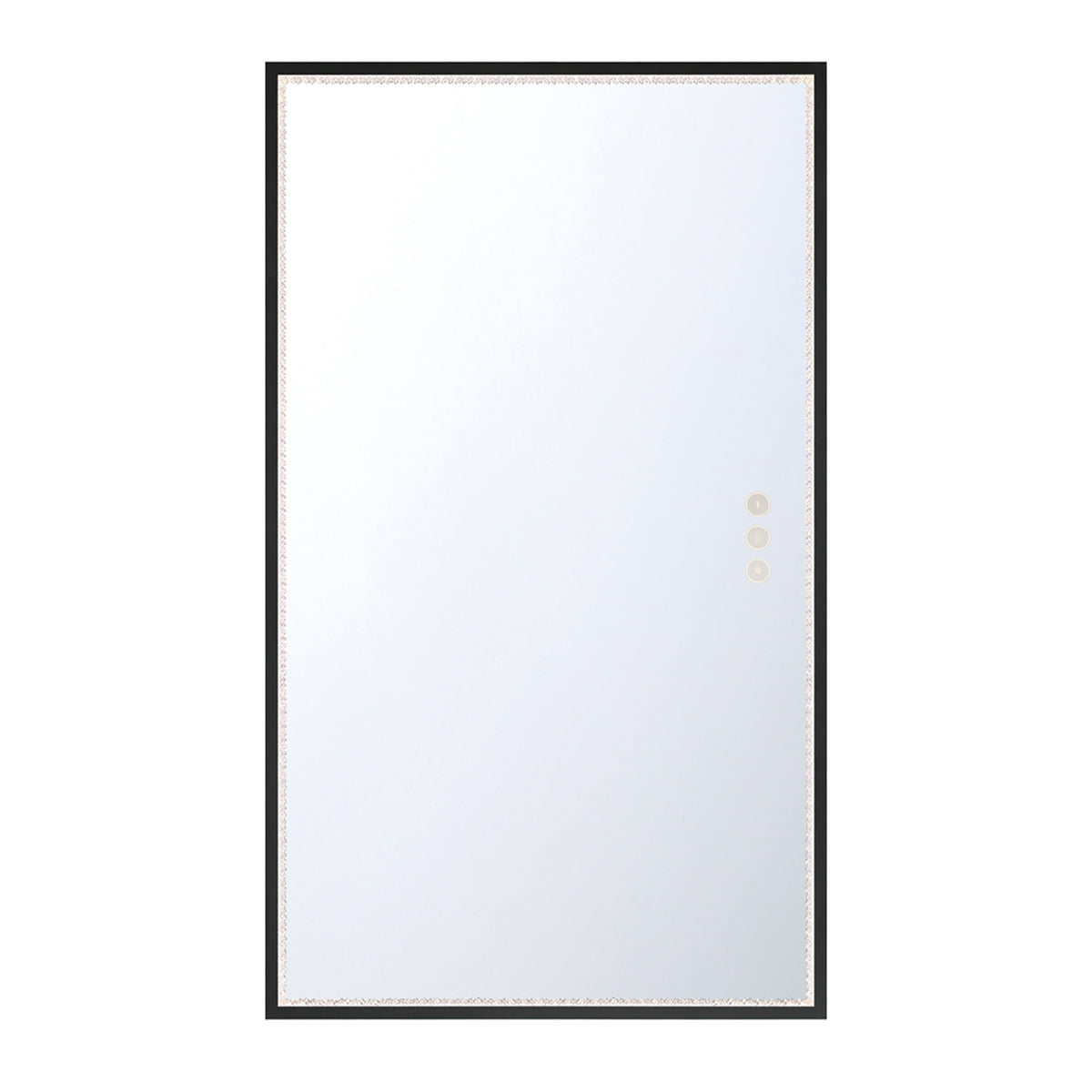 Eurofase Cerissa 32" x 54" LED Mirror, Anodized Black, front view