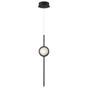 Eurofase Barletta 24" LED Pendant, Anodized Black, front view