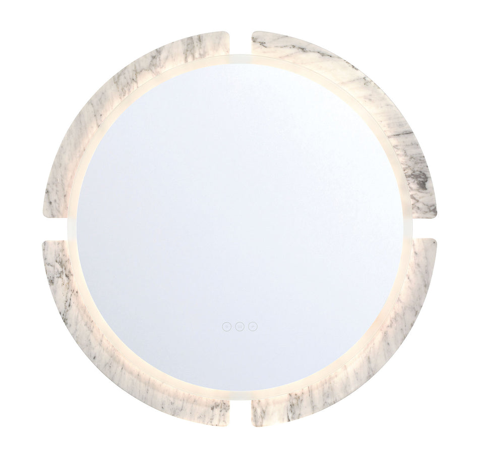 Eurofase Sadona 30" x 30" Mirror, Marble, front view