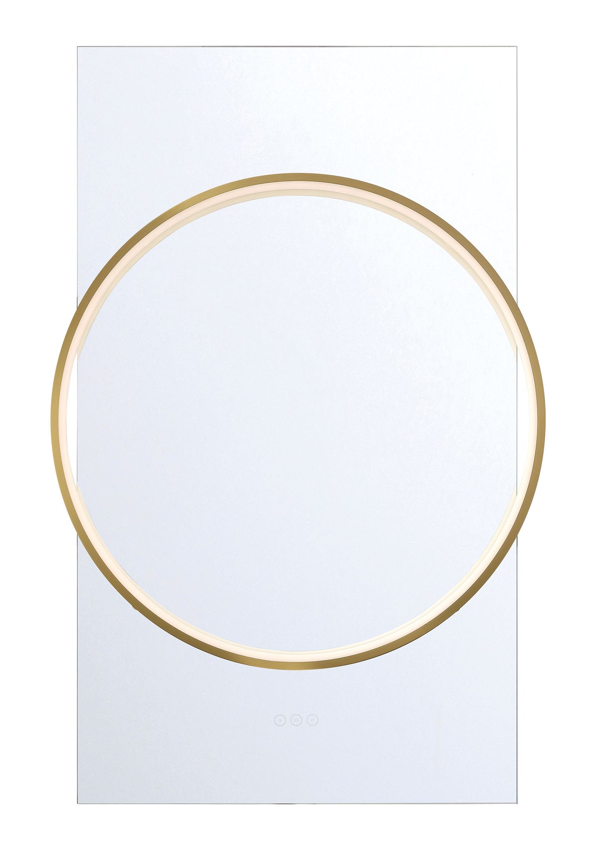 Eurofase Trails 30" x 46" Mirror, Gold, front view