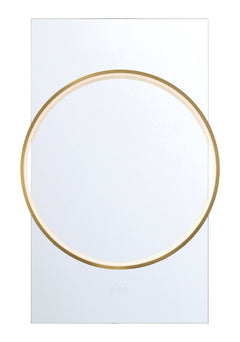 Eurofase Trails 30" x 46" Mirror, Gold, front view