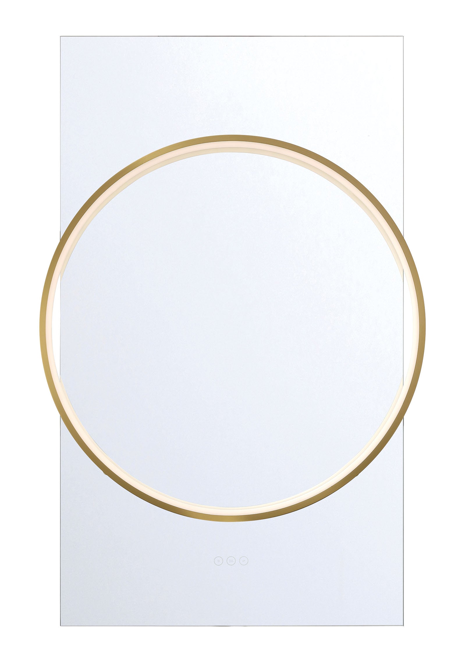 Eurofase Trails 30" x 46" Mirror, Gold, front view