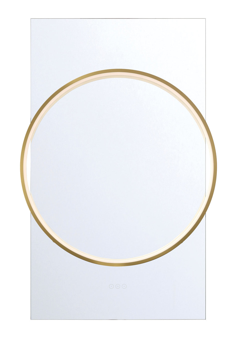 Eurofase Trails 30" x 46" Mirror, Gold, front view