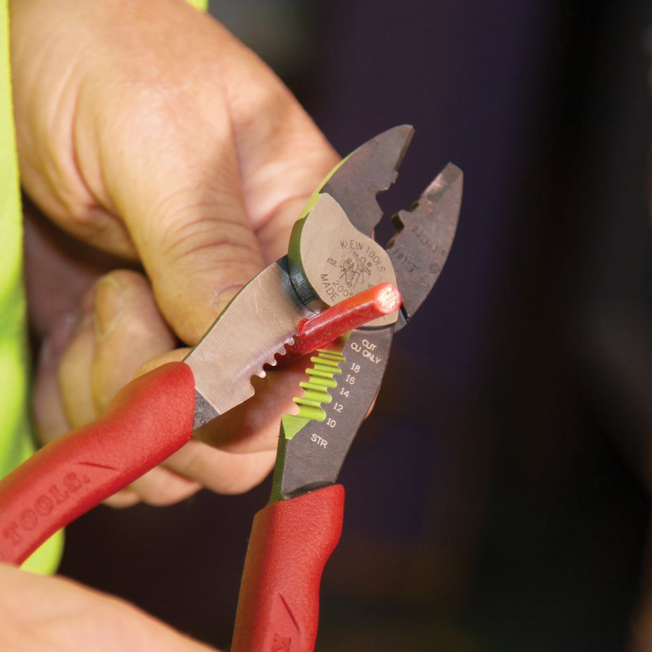 Klein Tools Forged Steel Wire Crimper, Cutter, Stripper
