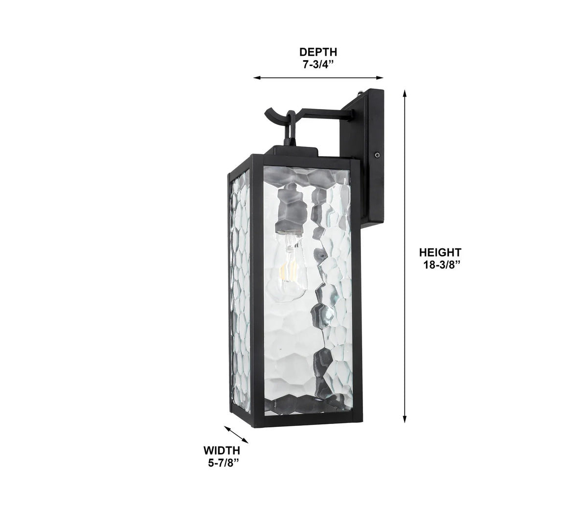 201602 MRCOT016 Outdoor Wall Light Size Options--Size18"