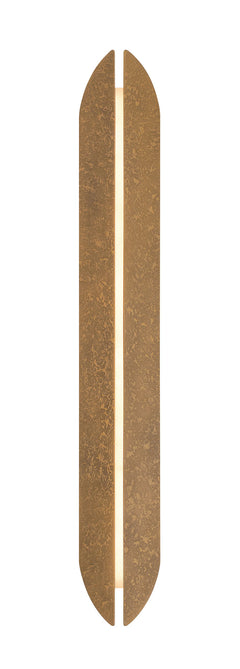 Eurofase Inntra 40" LED Outdoor Wall Light, Damascus Brass, front view