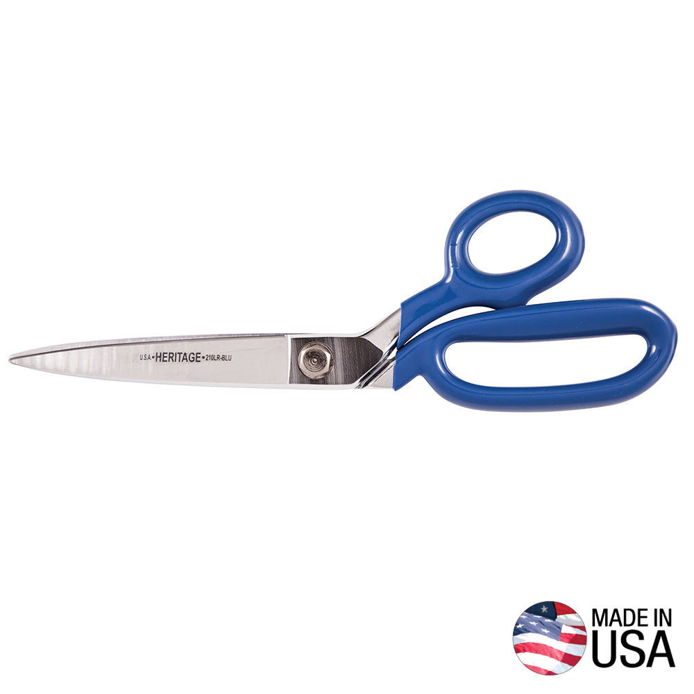 Bent Trimmer w/Large Ring, Coated Handles, 10-Inch
