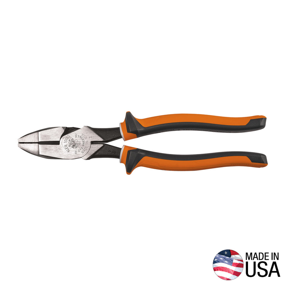 Klein Tools 2139NEEINS Side Cutting Pliers, Slim Handle, 9-Inch - detail view