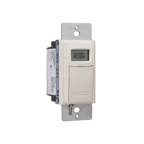 7-Day Heavy-Duty Programmable Timer, 120-277 VAC, 15A, Light Almond, Timer, Intermatic - Maple Electric Supply 